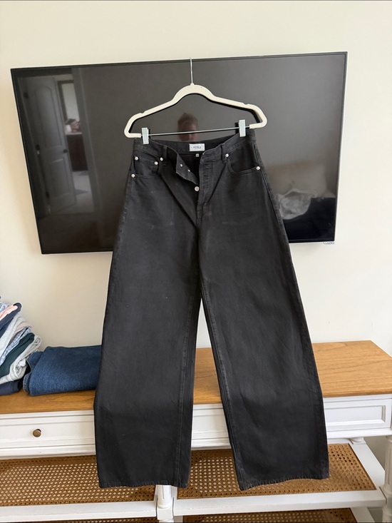 pistola Denim - pistola Black Wide-Leg High-Rise Jeans